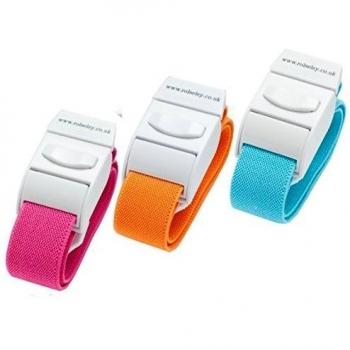 Pack de 3 diferentes color Quick Release Medical tourniquets, PINK/ORANGE/LIGHT BLUE