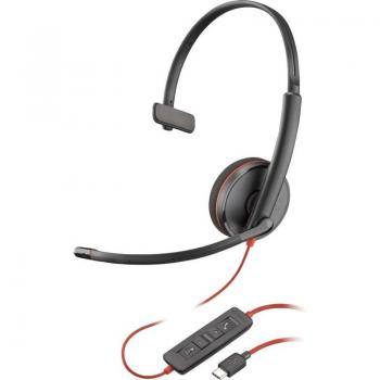 Auriculares HP Poly Blackwire 3210 Monoaurales USB-C (Bulk)