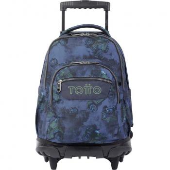 TOTTO - Mochila escolar con ruedas estampado todoterreno - Renglones-5JX