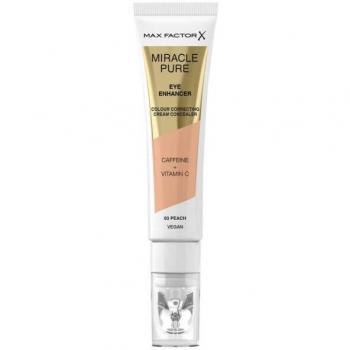 Max Factor Miracle Pure Creamy Concealer to Treat Swelling and Dark Circles, Shade 03 Peach, 10 ml