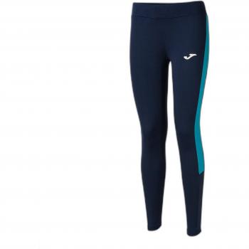 Eco Championship Women's Long Leggings in Marine Turquoise Fluorescent