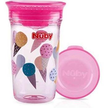 Taza Mágica Nuby 360º Tritan Rosa 6M+ 300ml