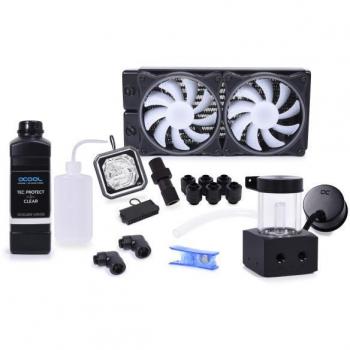 Kit de Refrigeración Líquida Alphacool Core Storm 240mm XT45, CPU, Tubo Flexible, Color Negro