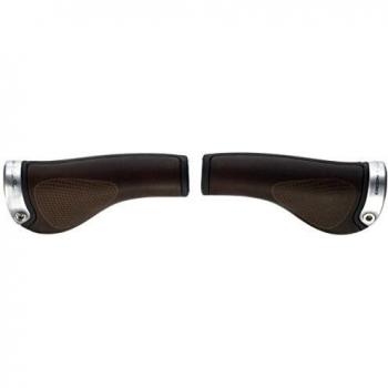 Ergon Mango de Bicicleta de biocuero Unisex Gp1, Unisex, GP1 BioLeder, Brown