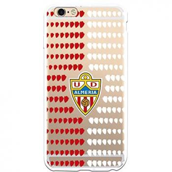Funda Oficial Transparente UD Almería con Patrón de Escudos para iPhone 6 Plus - 6S Plus