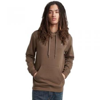 G-Star Premium Core Hooded Sweatshirt for Men - Brown Turf, Sustainable Cotton, Size XL