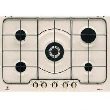 Piano Cottura a Gas Electrolux RGG7253 OON 75 cm 5 Fuochi Colore Sabbia con Sicurezza Gas