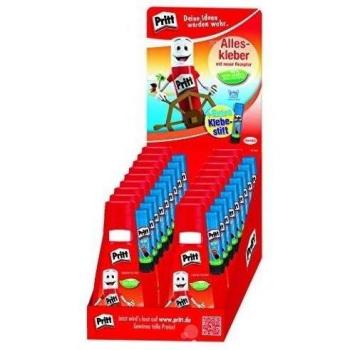 Pritt, Paksl, mochila escolar. Pegamento escolar. Usos múltiples. 18 envases. Por bola 100g.