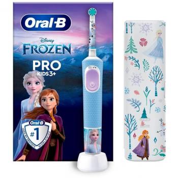 Oral-B Vitality Pro Frozen Electric Toothbrush for Kids and Adults with Travel Case