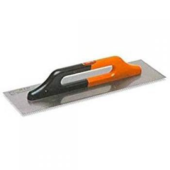 Frattone de Acero Alemán Pavan 14x48 cm con Mango de Madera y Doble Mano