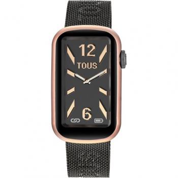 Reloj Tous Smartwatch T-Band Mesh con brazalete de acero IP gris oscuro