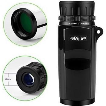 UrChoiceLtd® 2016 portátil BIJIA 10 x 32 monocular de visión nocturna HD Optics Zoom lente Monocular Telescopio Prismáticos + soporte de teléfono móvil Universal Set de regalo