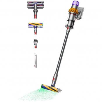 Dyson V15 Detect Absolute Aspiradora Escoba/Mano sin Cable 660W Níquel/Amarillo Sin bolsa