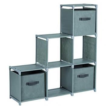 Armario Multiusos Plegable Bo-Camp con 6 Compartimentos y Cajones