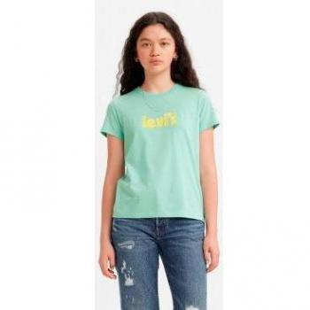 Levi's Women's The Perfect Light Blue Short Sleeve T-Shirt XS