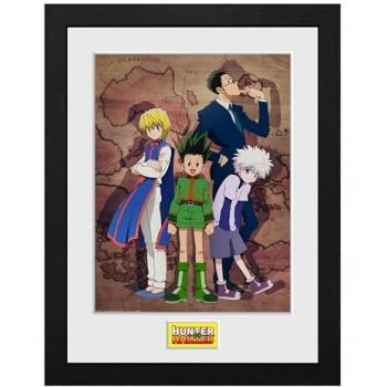 Póster Enmarcado - Arte Clave Mapa Hunter x Hunter