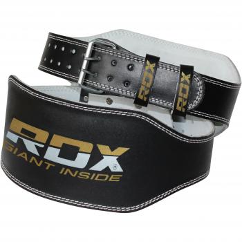 RDX Weight Lifting Belt for Fitness Gym Adjustable Leather Belt 6 Padded Lumbar Back Support Great for Bodybuilding, Powerlifting, Deadlifts Men Workout, Squats Exercise