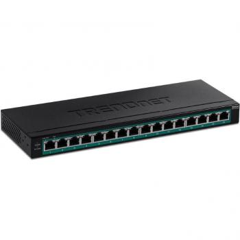Trendnet TPE-TG160H Unmanaged Gigabit Ethernet Switch, 16-Port, PoE+