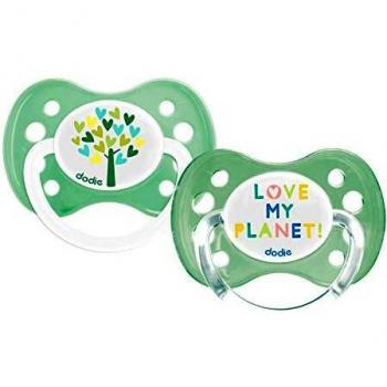 Chupetes Anatómicos de Silicona Dodie 0-6 meses - Pack de 2 Love My Planet