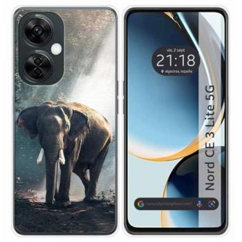 Funda de Silicona Personalizada para OnePlus Nord CE 3 Lite 5G con Diseño de Elefante