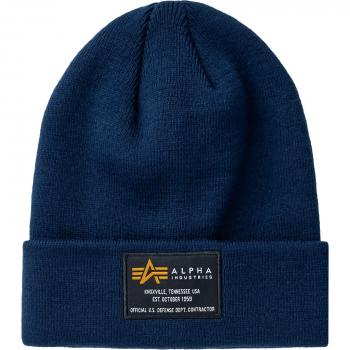 Alpha Industries Crew Beanie - Blue Unisex Accessory