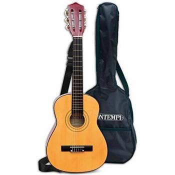 Bontempi-21 752 Guitarra clásica de Madera y Bolsa de Transporte, Multicolor, 75 cm