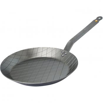 debuyer 5616.28 Carne Sartén, Acero inoxidable, Plata, 27.9 x 20.1 x 10.9 cm