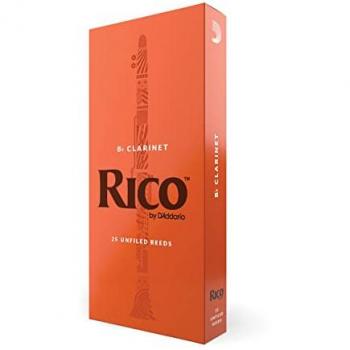 D'Addario Rico Bb Clarinet Reeds, Strength 3.5, Box of 25