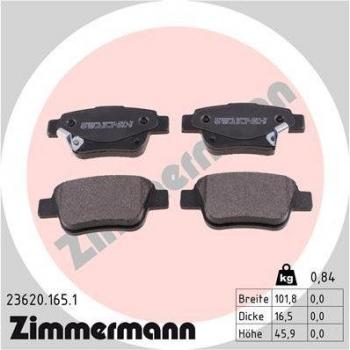 Pastillas de freno ZIMMERMANN 23620.165.1
