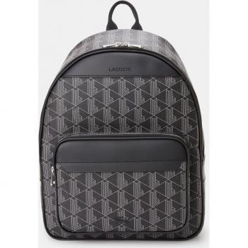 Mochila Lacoste en negro con compartimento para portátil