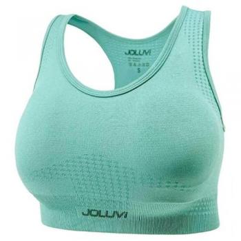 Sujetador deportivo Joluvi Ana mujer menta, tipo fitness, color verde claro
