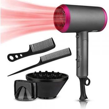 Secador de Pelo, Sendowtek 1800W Profesional Secador Iónico con Mango Plegable y Diseño de Tubo Interior 2 Velocidades 3 Temperaturas Tecnologia Ceramica y Ion Negativo para Cuidado del Cabello