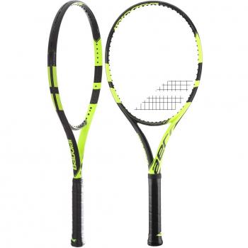 Babolat Pure Aero Unstrung NC Raquetas de Tenis, Hombre, Negro / Amarillo, 3