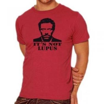 Touchlines Dr House - Camiseta para hombre, tamaño L, color brickred