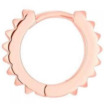 Ear Candy - Piercing de aro Demy de plata bañado en oro rosa