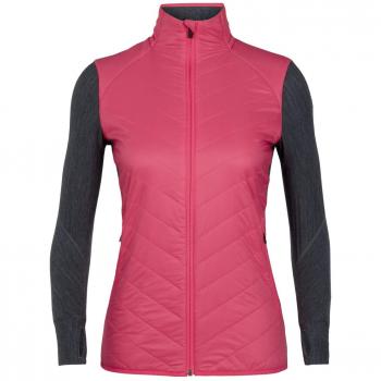 Icebreaker Descender - Chaqueta Mujer - Rosa/Negro Talla M 2018