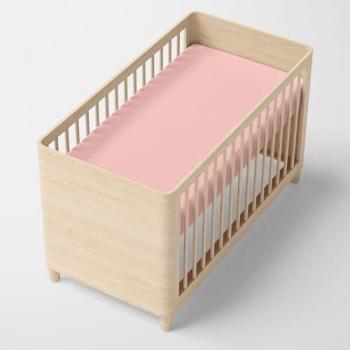 Bajera Maxicuna Rosa Palo 70x140 cm, 100% Algodón, Calidad 150 TC, Fabricada en España