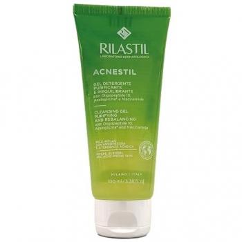 Rilastil Acnestil Gel Purificante 100 ml - Gel limpiador anti-imperfecciones hidratante, limpia sin resecar, formulado con pantenol, ceramidas y ácido hialurónico, ideal para piel
