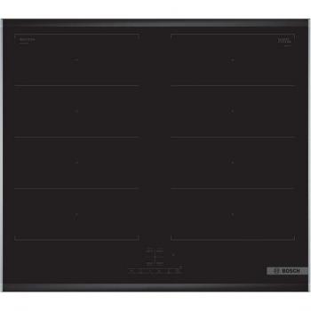 Placa de Inducción Bosch Serie 4 NXX675CB5E, 60 cm, Controlado por Horno, Negro, con Marco
