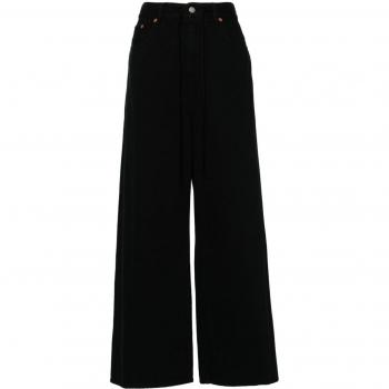 MM6 Maison Margiela Women's Flared Leg Denim Jeans in Black | Size 25 | S52LA0239S30460900