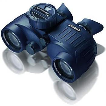 Steiner Commander 7x50 marine binoculars with compass - Worldwide largest and most precise illuminated compass, 145 m field of view, water pressure proof up to 10m - For the highest ambitions on water