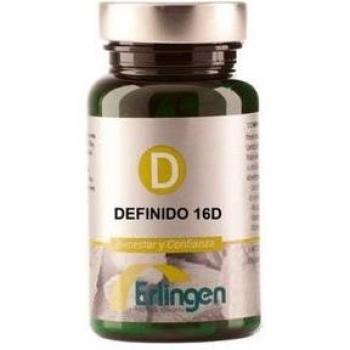 Erlingen Definido 16D 60comp - Suplemento dietético en cápsulas, formulación específica para el apoyo del sistema inmunológico, contiene 16 ingredientes activos, presentado en un envase de 60 cápsulas