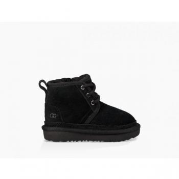 UGG Neumel II Toddler Boots - Classic Suede Black, Size 7T, Unisex
