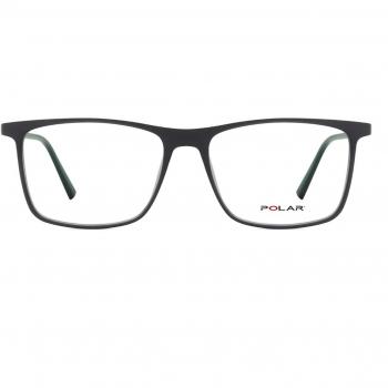 Polar 526 With Clip-On 27 Gafas Recetadas para Hombre Grises con clip-on, armazones de color gris, lentes recetadas, tamaño 54