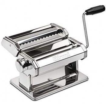 Máquina de Pasta Manual Girmi IM90 - 9 Ajustes, Rodillos de Aluminio de 15 cm, Acero Inoxidable