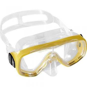 Cressi Ondina Jr Mask Gafas de Snorkeling, Unisex niños, Transparente/Amarillo, 7-13 años