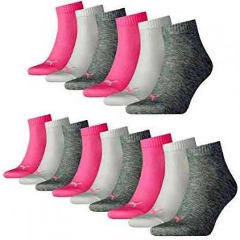 Puma Quarter Plain, Calcetín Unisex Adulto, Rosa