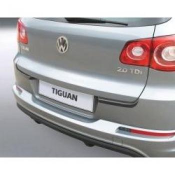 Protector del parachoques trasero ABS compatible con Volkswagen Tiguan 2007-2016 Negro