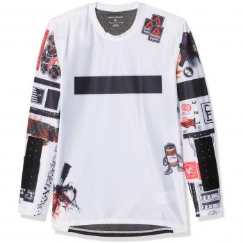 Reebok RC Compression LS tee Camiseta, Hombre, Blanco, L