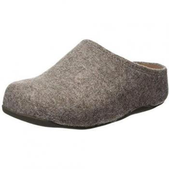 FITFLOP SHUV FELT - Zuecos para mujer, color beige, talla 37